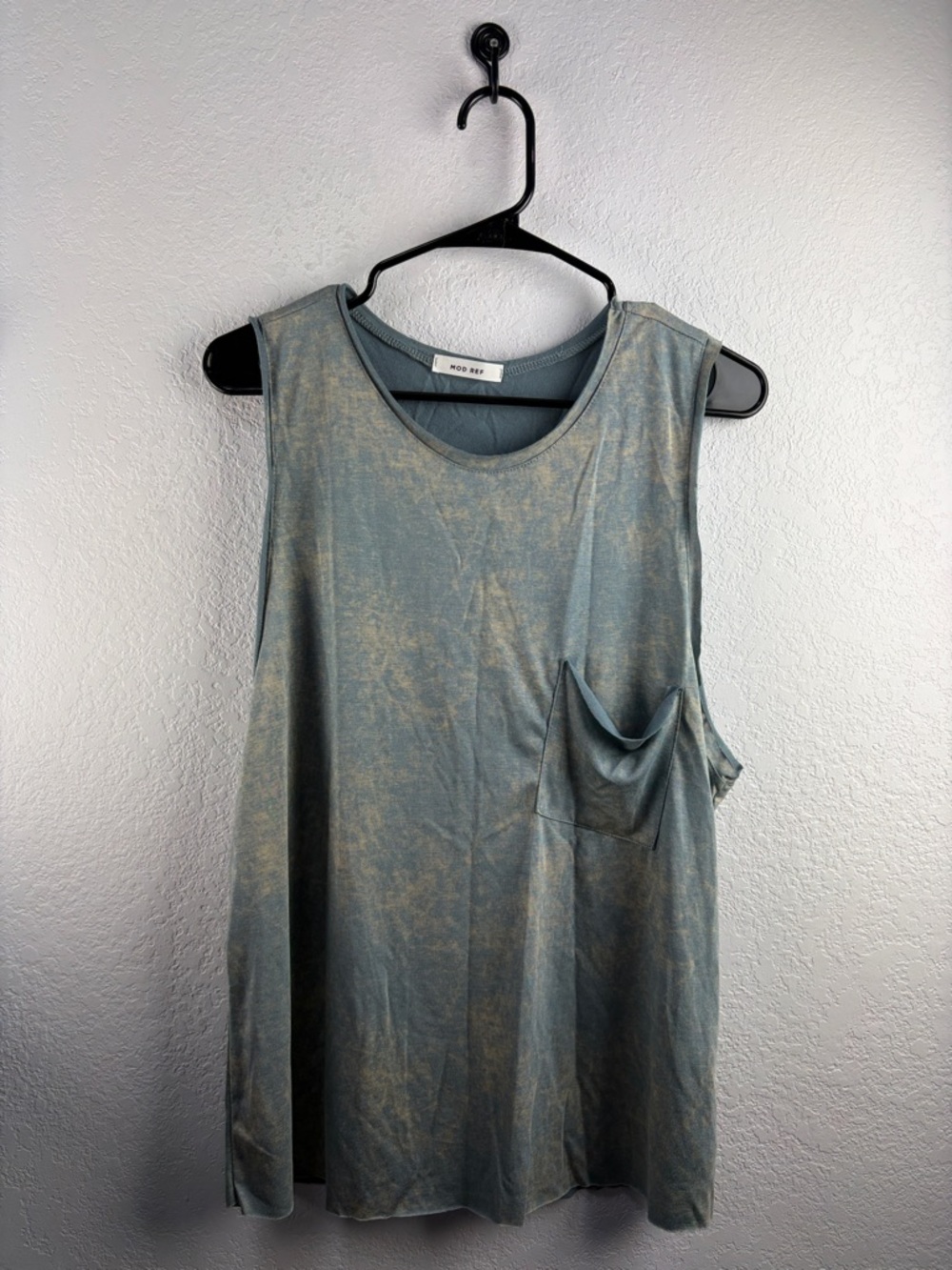 Mod Ref Women’s Dusty Teal Muscle Tank Size L